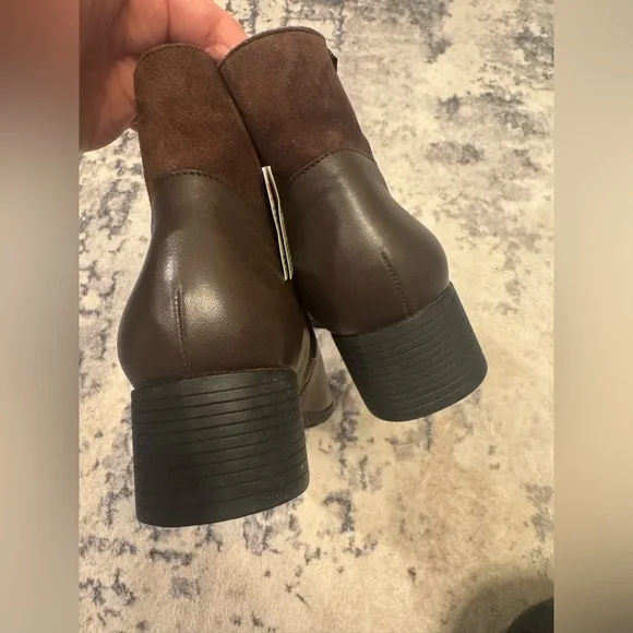 Mephisto Garita Dark Brown Side Zip Ankle Boots Booties Women’s Sz 8 - Picture 4 of 8